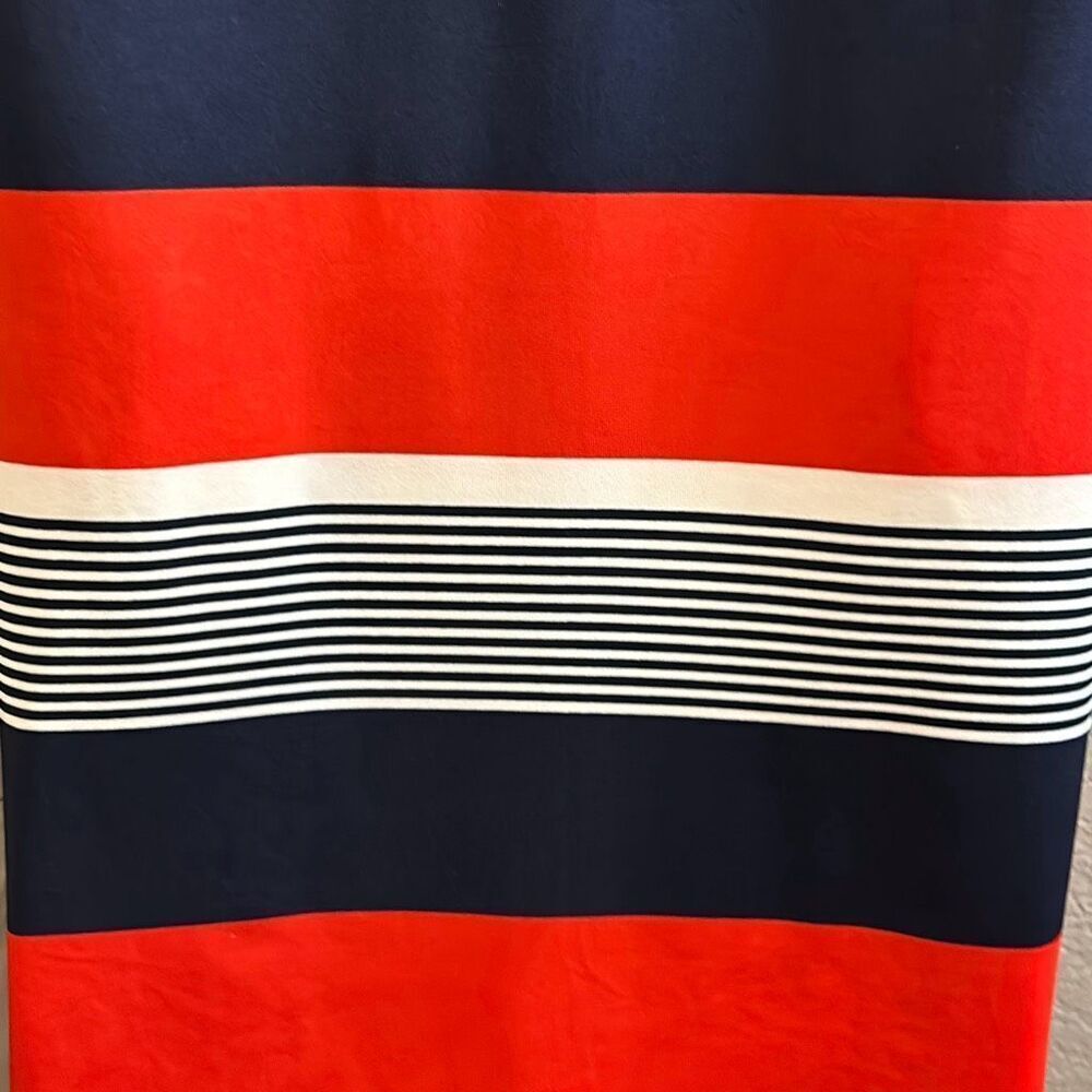 #173 Max&Rina, red/white/blue striped short sleeve top size small - Picture 7 of 9